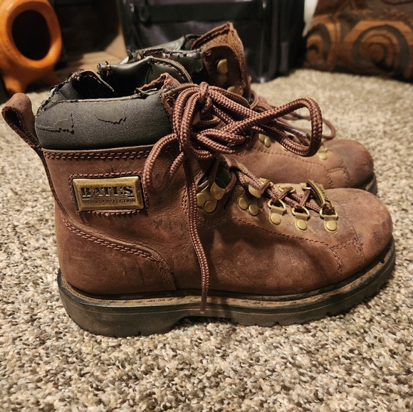 Bates Womems Brown Leather Boots - Picture 2 of 5